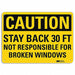 Safety Sign 7 in x 10 in Aluminum