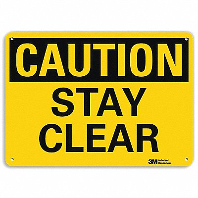 Caution Sign 10 in x 14 in Aluminum