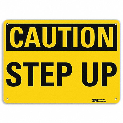 Caution Sign 10 inx14 in Aluminum