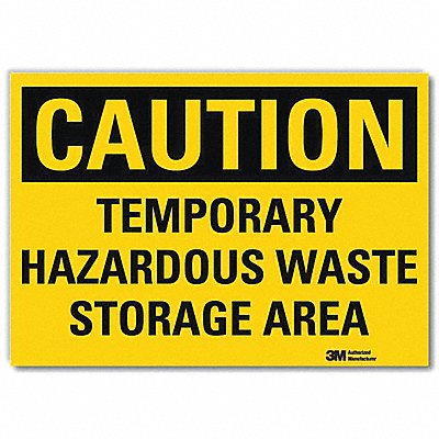 Caution Sign 5inx7in Reflective Sheeting