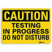 Safety Sign 10 inx14 in Aluminum