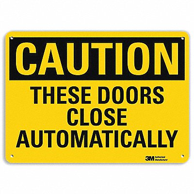 Safety Sign 10 in x 14 in Aluminum