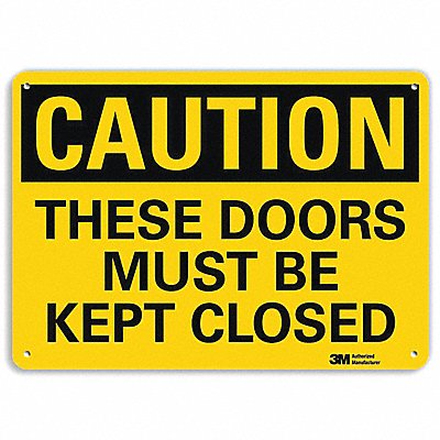 Safety Sign 7 in x 10 in Aluminum