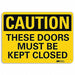 Safety Sign 7 in x 10 in Aluminum