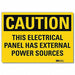 Caution Sign 7inx10in Reflctv Sheeting
