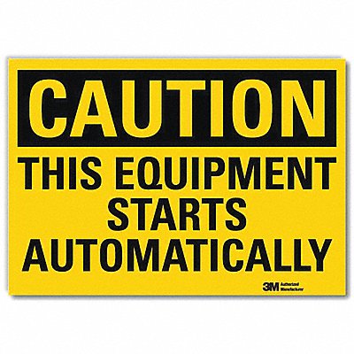 Safety Sign 5 in x 7 in Rflct Sheeting