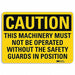 Caution Sign 10 in x 14 in Plastic