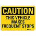 Rflctv Traffic Safety Sign 7x10in Plastc