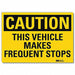 Rflctv Traffic Safety Label 7x10in Plstc