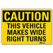 Rflctv Traffic Safety Label 7x10in Plstc