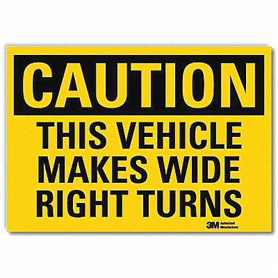 Rflctv Traffic Safety Label 5x7in Plastc