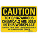 Caution Sign 7 in x 10 in Aluminum