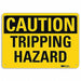 Caution Sign 10 inx14 in Aluminum
