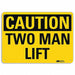 Caution Sign 10 inx14 in Plastic