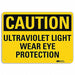 Caution Sign 7 in x 10 in Aluminum