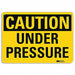 Caution Sign 7 in x 10 in Aluminum