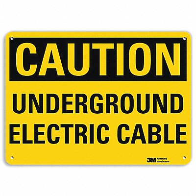 Safety Sign 7 in x 10 in Aluminum