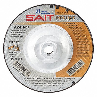 Depressed Center Wheel 6 in AO 24 Grit