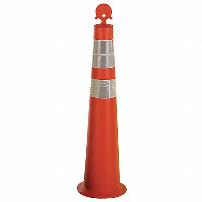 Channelizer Cone with Collar 36inH Ornge