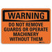 Warning Sign 7 in x 10 in Aluminum