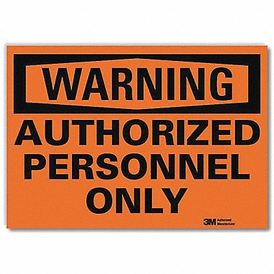 Warning Sign 5inx7in Reflective Sheeting