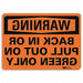 Warning Sign 10 inx14 in Plastic