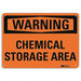 Warning Sign 7 in x 10 in Plastic