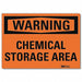 Warning Sign 5 in x 7 in Rflct Sheeting