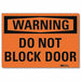 Warning Sign 5inx7in Reflective Sheeting