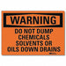 Warning Sign 5inx7in Reflective Sheeting