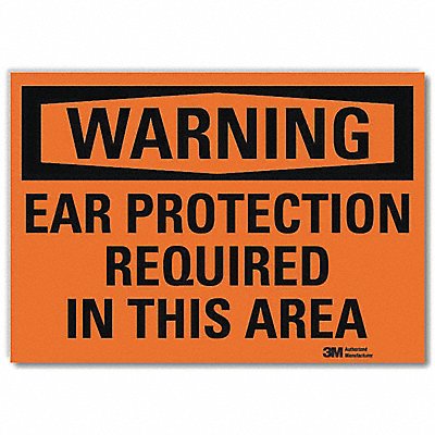 Warning Sign 5 in x 7 in Rflct Sheeting