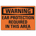 Warning Sign 5 in x 7 in Rflct Sheeting
