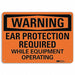 Warning Sign 7 in x 10 in Aluminum