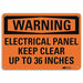 K3077 Warning Sign 10 in x 14 in Plastic