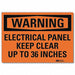K3077 Warning Sign 7inx10in Reflctv Sheeting