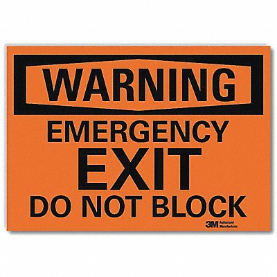 Warning Sign 7x10in Reflective Sheeting