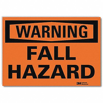 Warning Sign 5 in x 7 in Rflct Sheeting