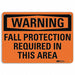 Warning Sign 10 in x 14 in Plastic