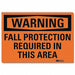 Warning Sign 5 in x 7 in Rflct Sheeting