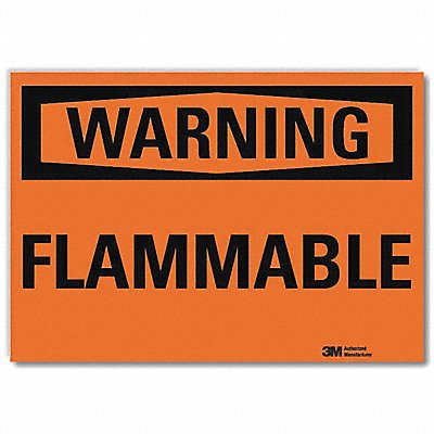 Warning Sign 7inx10in Reflctv Sheeting