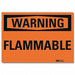 Warning Sign 5 in x 7 in Rflct Sheeting
