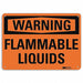 Warning Sign 7 in x 10 in Plastic