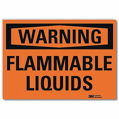 Warning Sign 7inx10in Reflctv Sheeting