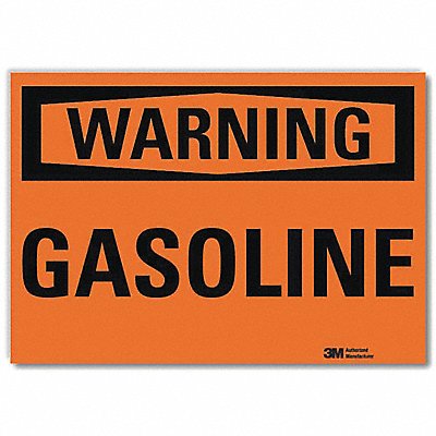 Warning Sign 5 in x 7 in Rflct Sheeting