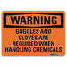 Warning Sign 7 inx10 in Plastic