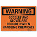 Warning Sign 5 in x 7 in Rflct Sheeting