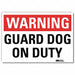 Security Sign 5x7in Reflective Sheeting