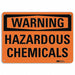 Warning Sign 7 in x 10 in Aluminum