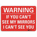 Warning Sign 10 in x 14 in Plastic