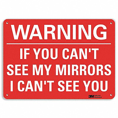 Rflct Traffic Safety Sign 7x10in Alum
